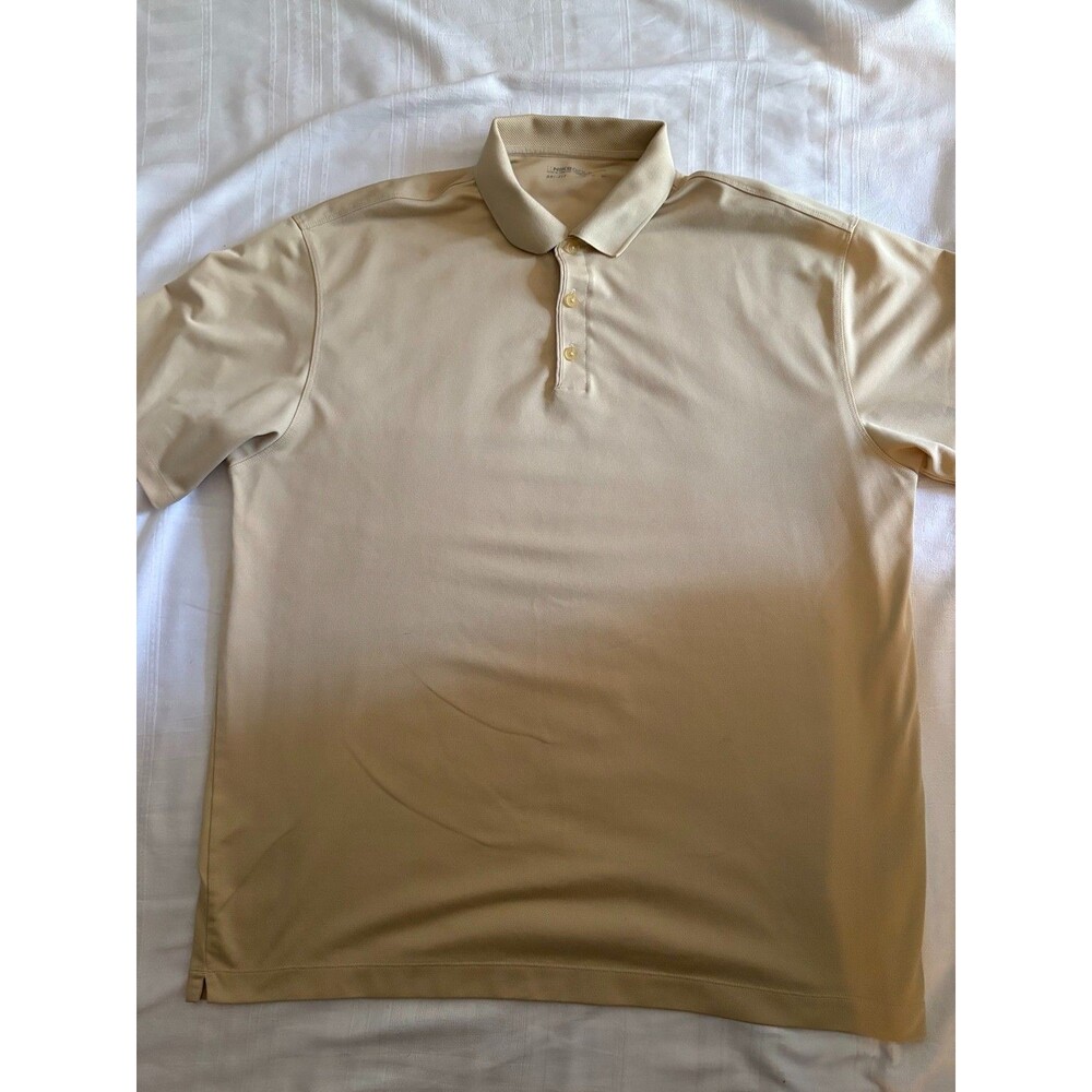 Nike Golf Dri-FIT Polo Shirt Mens XXL Yellow Gold Swoosh 128898-724